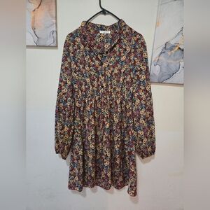 Kirundo fall dress , size S beautiful flowers wear only 2 times